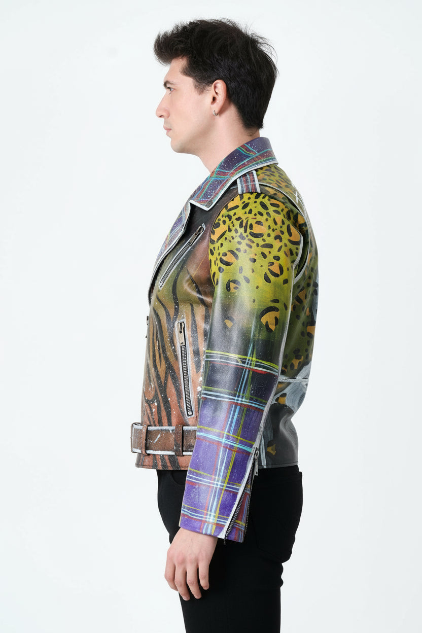 LAND OF PUNK LEATHER BIKER JACKET