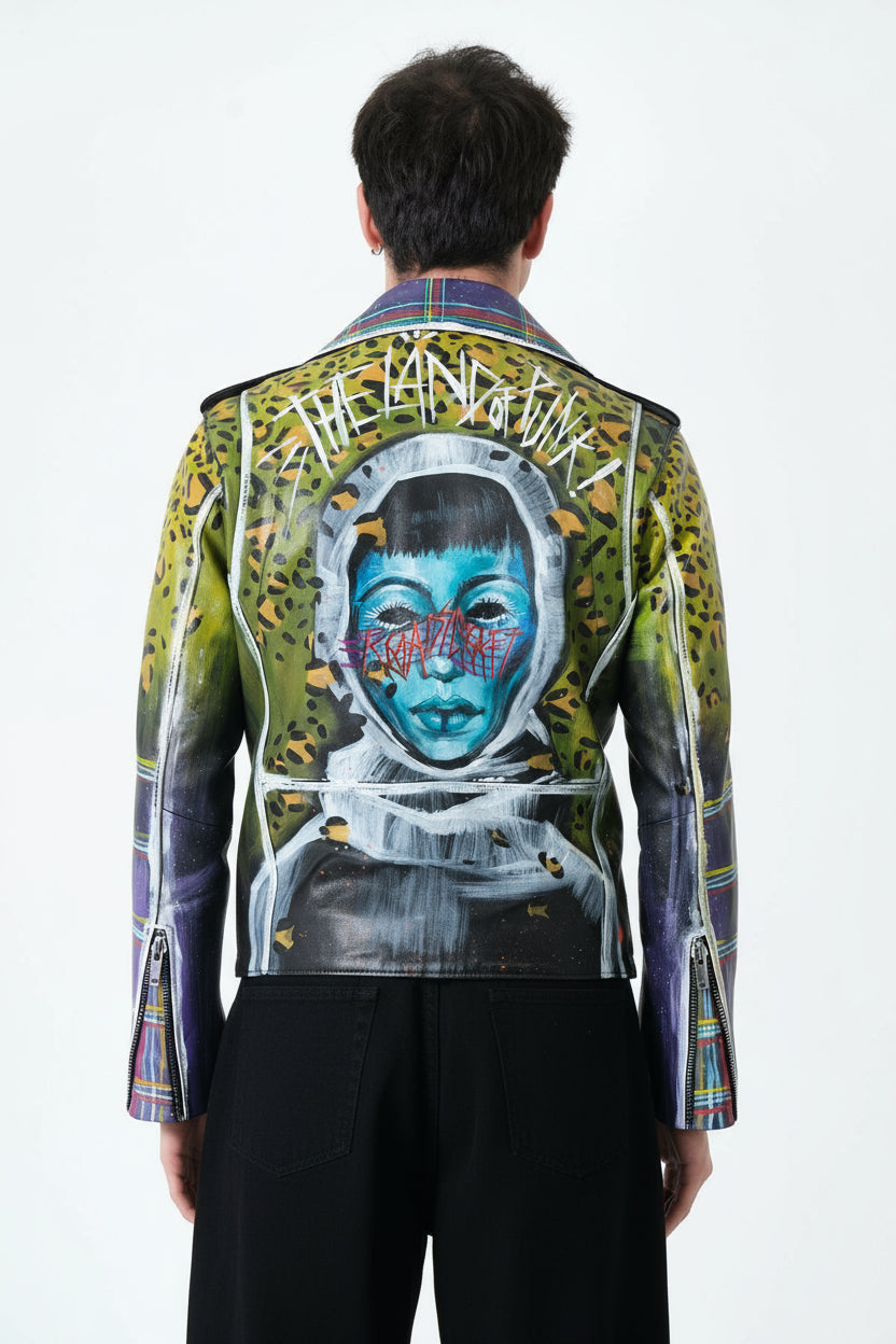 LAND OF PUNK LEATHER BIKER JACKET