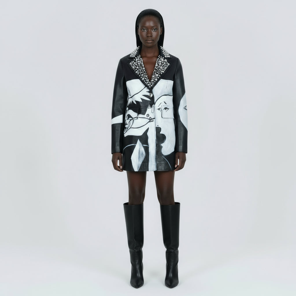 GUARNICA LEATHER BLAZER JACKET