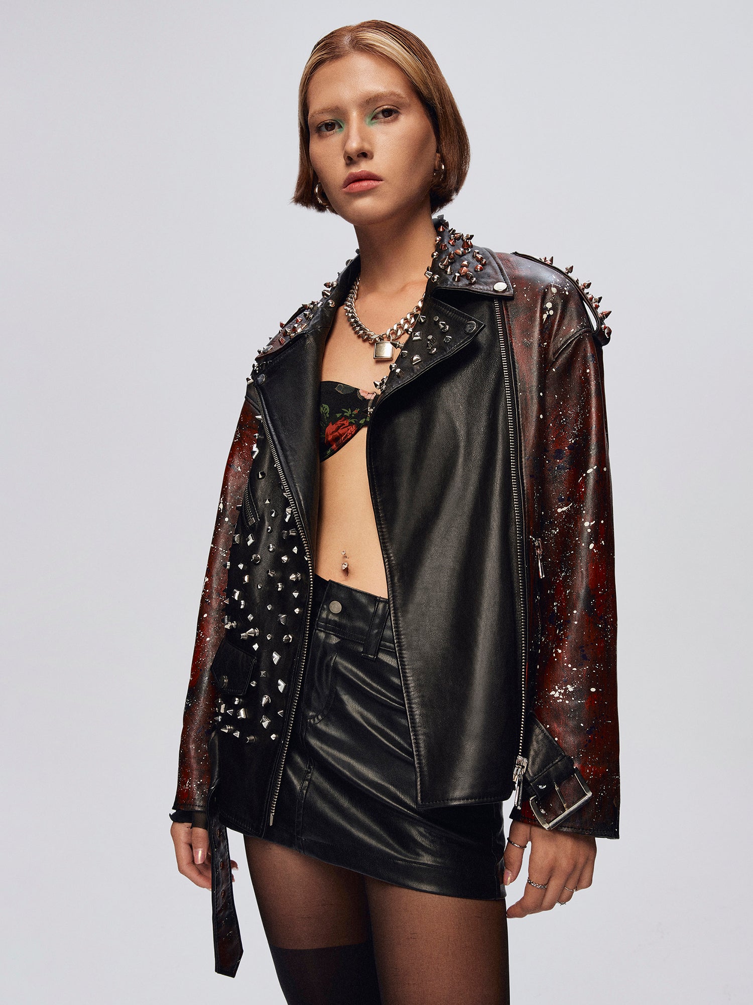 MEDUSA BIKER LEATHER JACKET