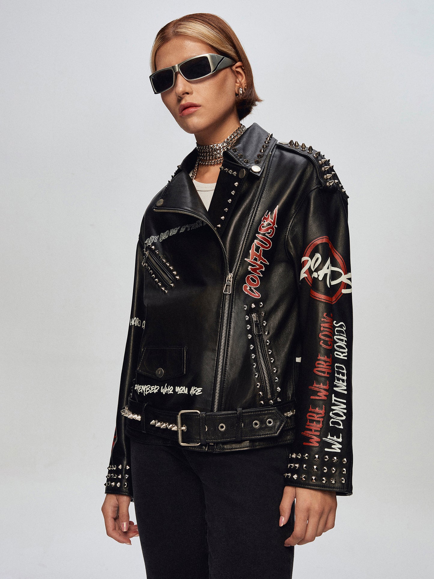 ANTONIUS LEATHER BIKER