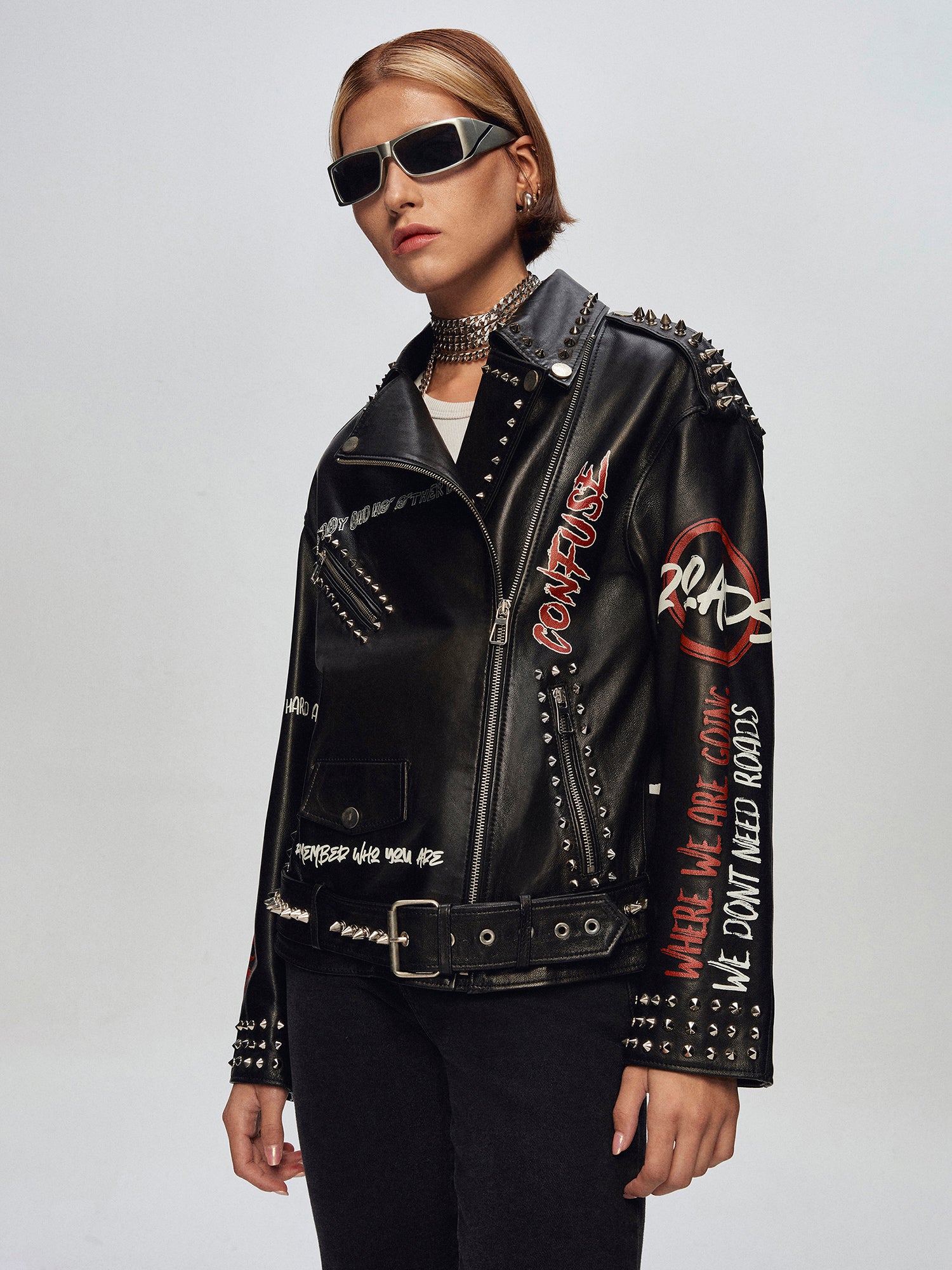 ANTONIUS LEATHER BIKER