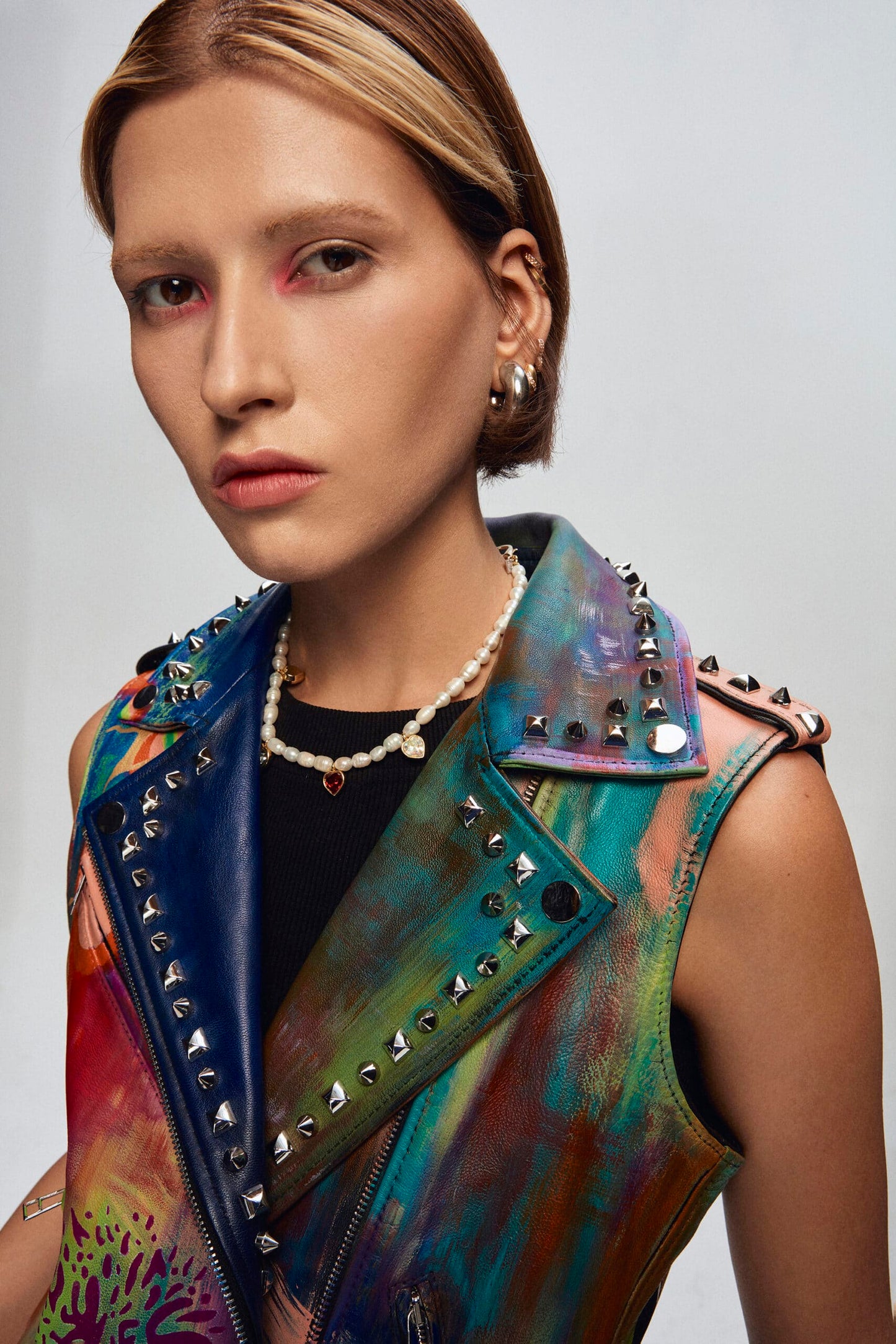 1943 Leather Bıker Vest