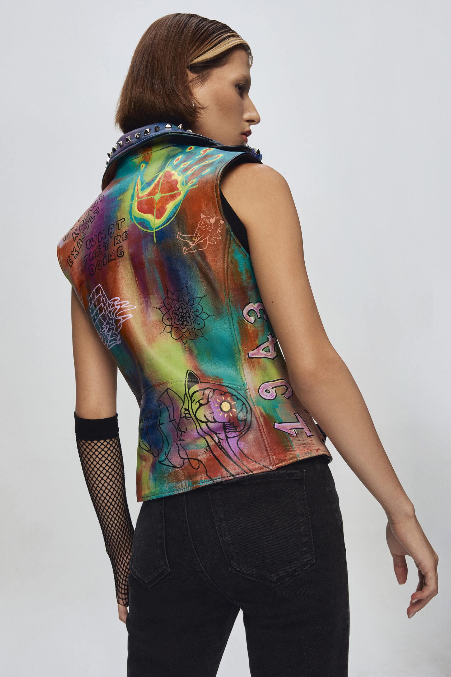 1943 Leather Bıker Vest