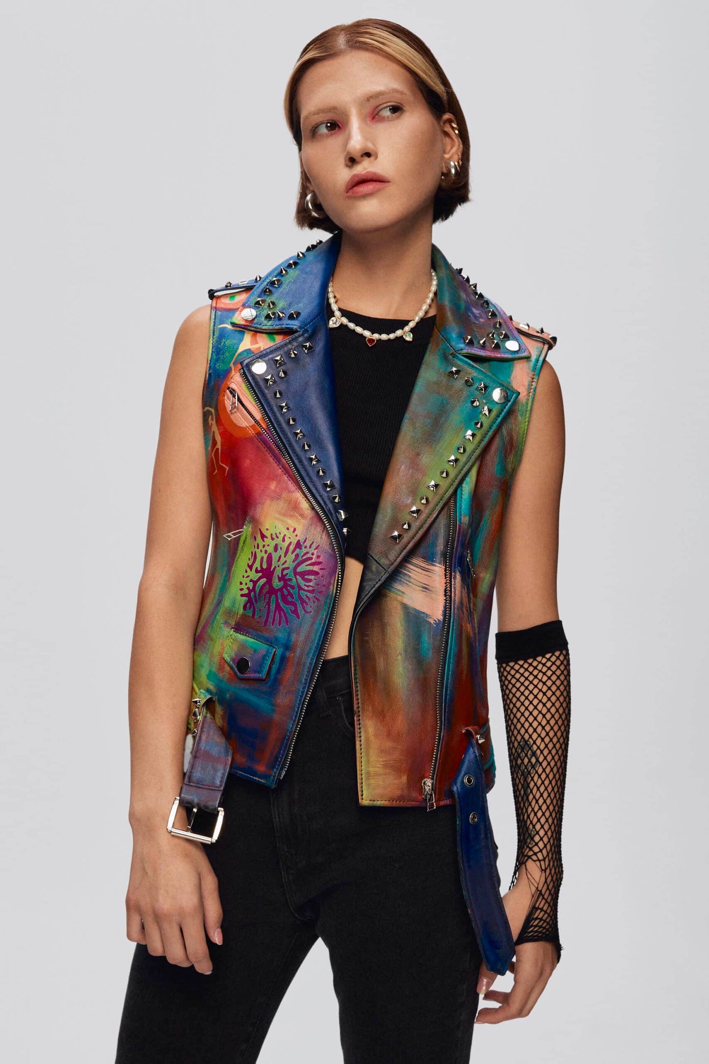 1943 Leather Bıker Vest