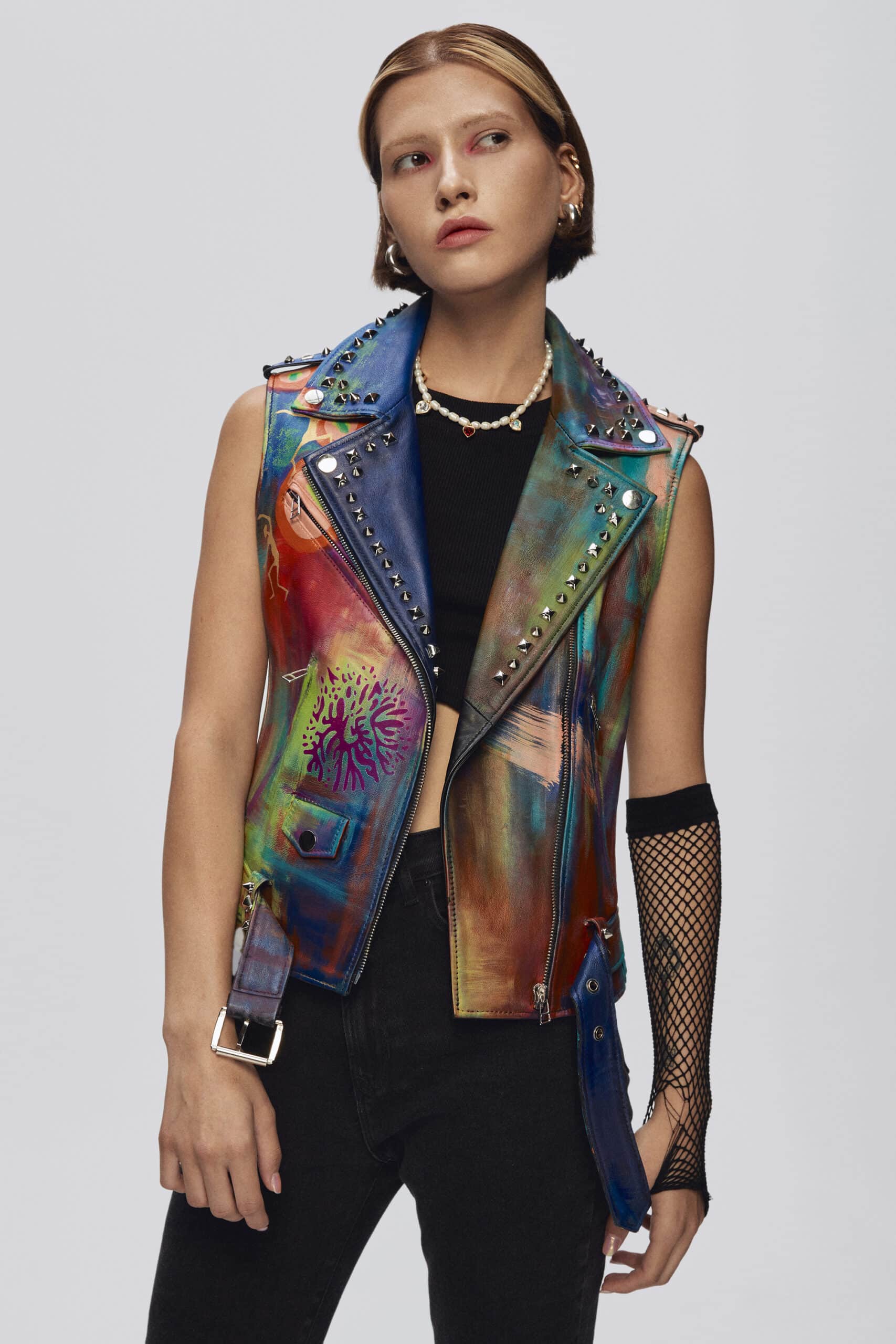 1943 Leather Bıker Vest