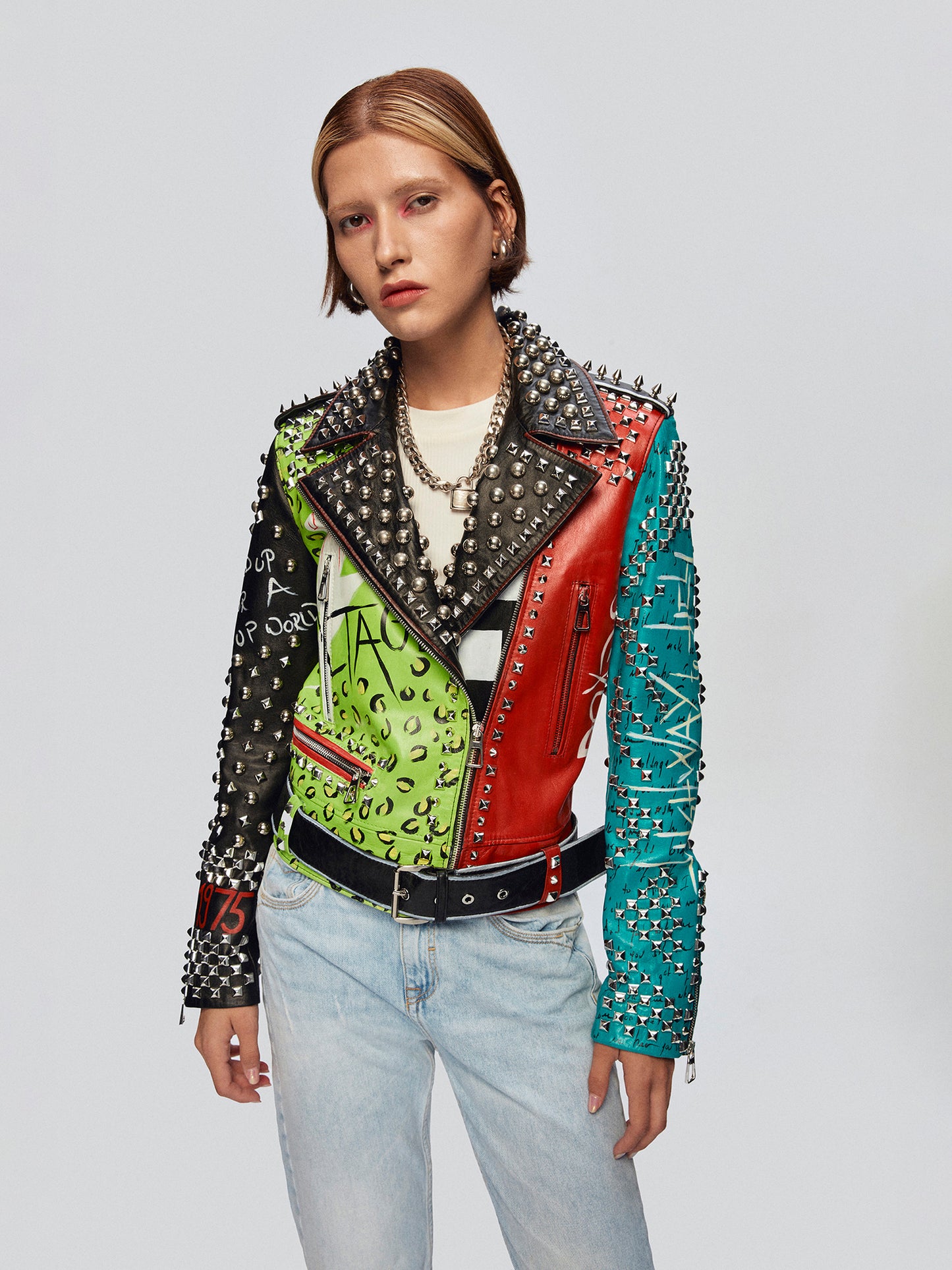 DIRTY MIND LEATHER BIKER JACKET