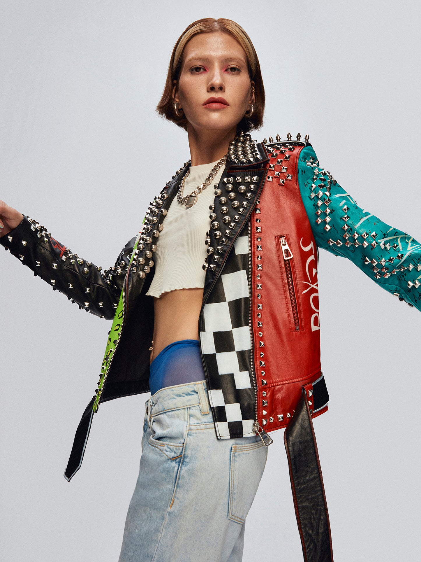 DIRTY MIND LEATHER BIKER JACKET