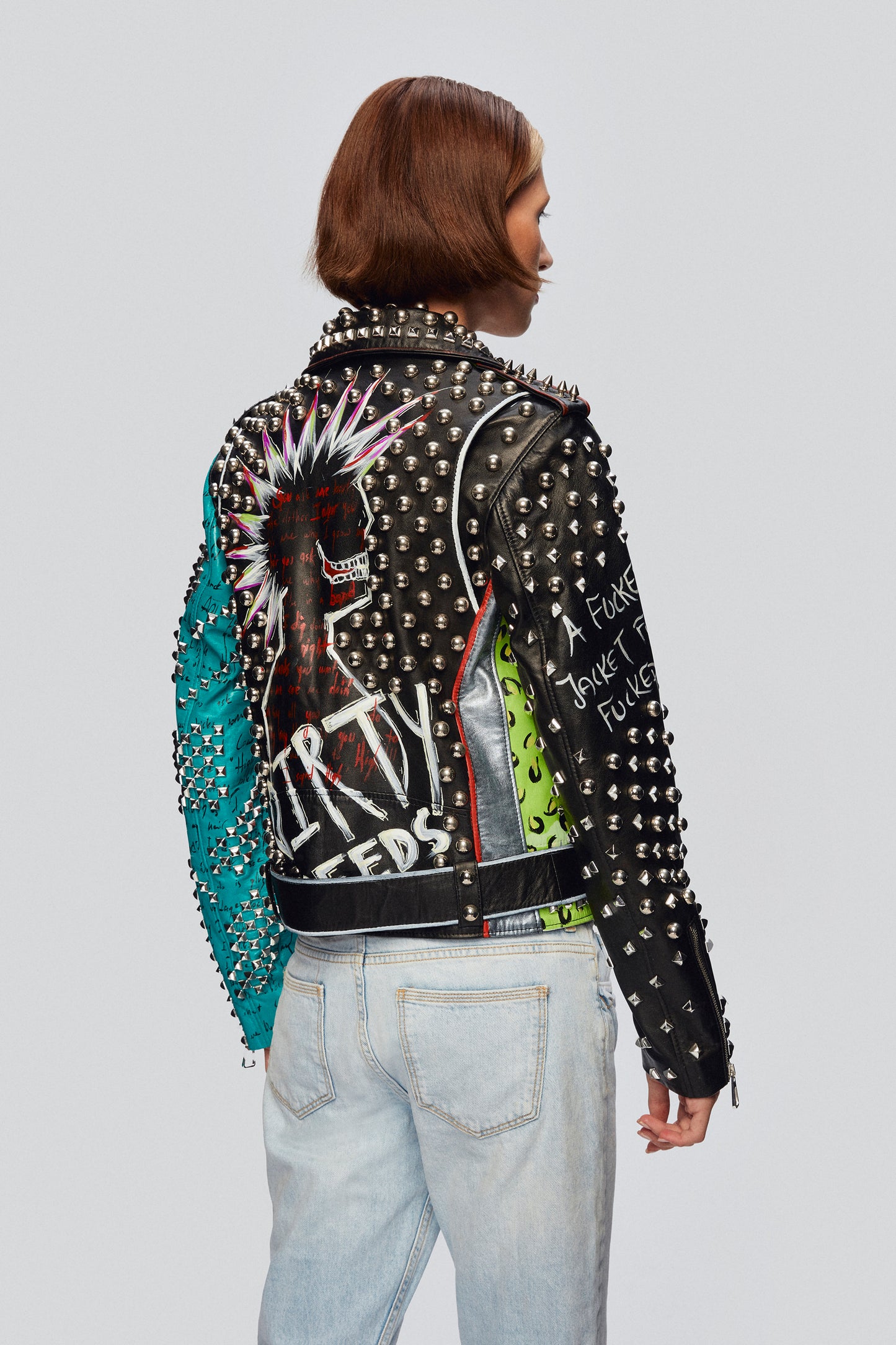 DIRTY MIND LEATHER BIKER JACKET