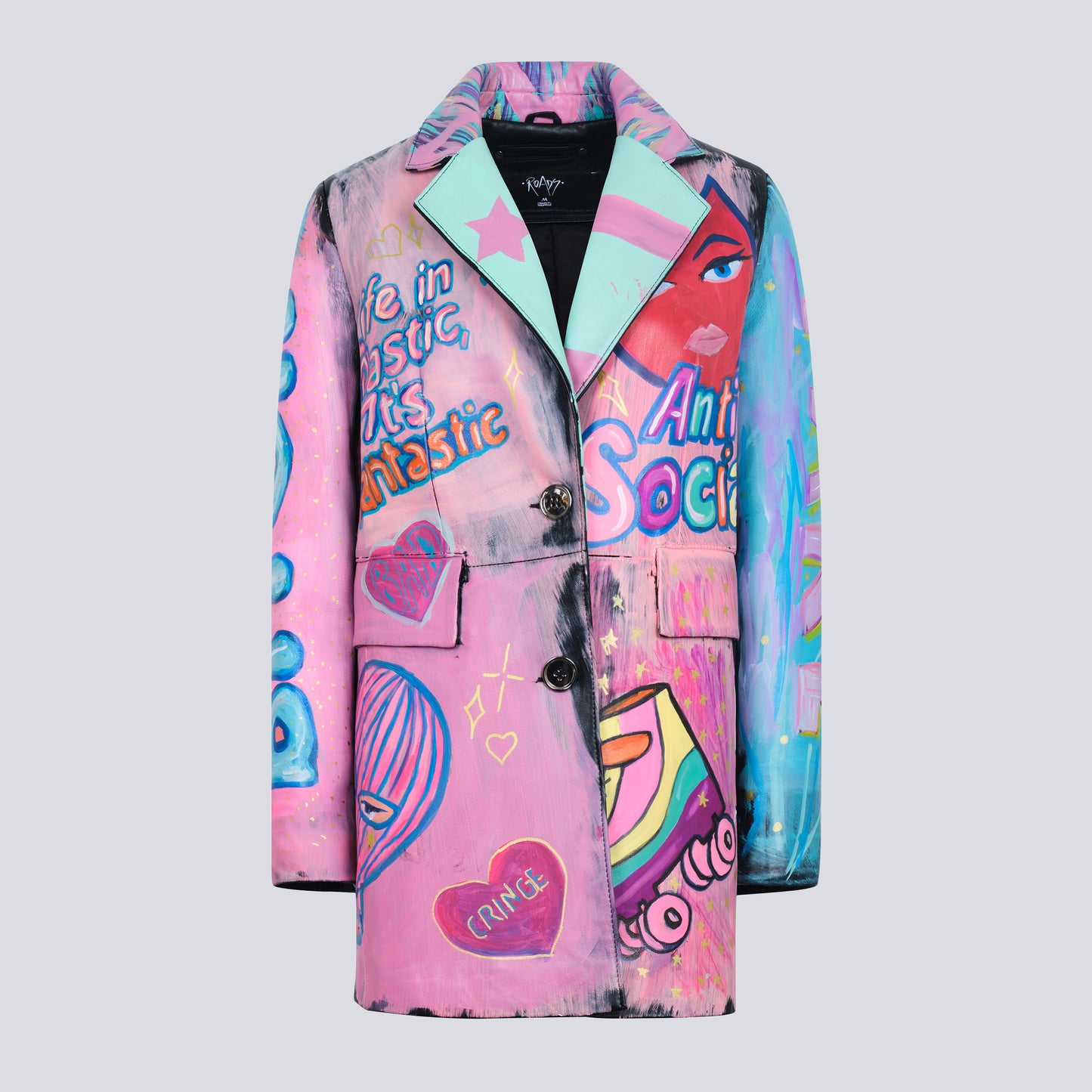 Bad Bitch Leather Blazer Jacket