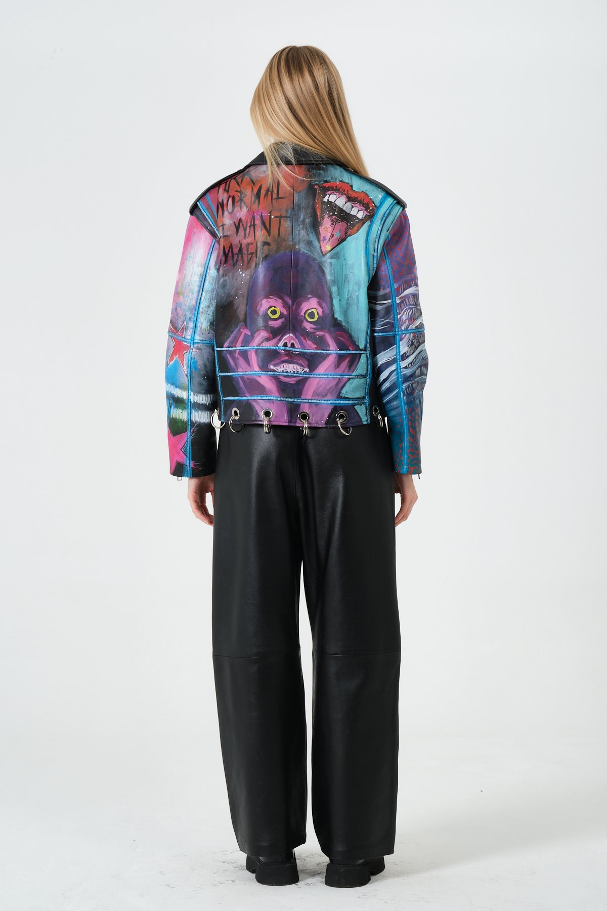 Land Of Punk Leather Biker Jacket