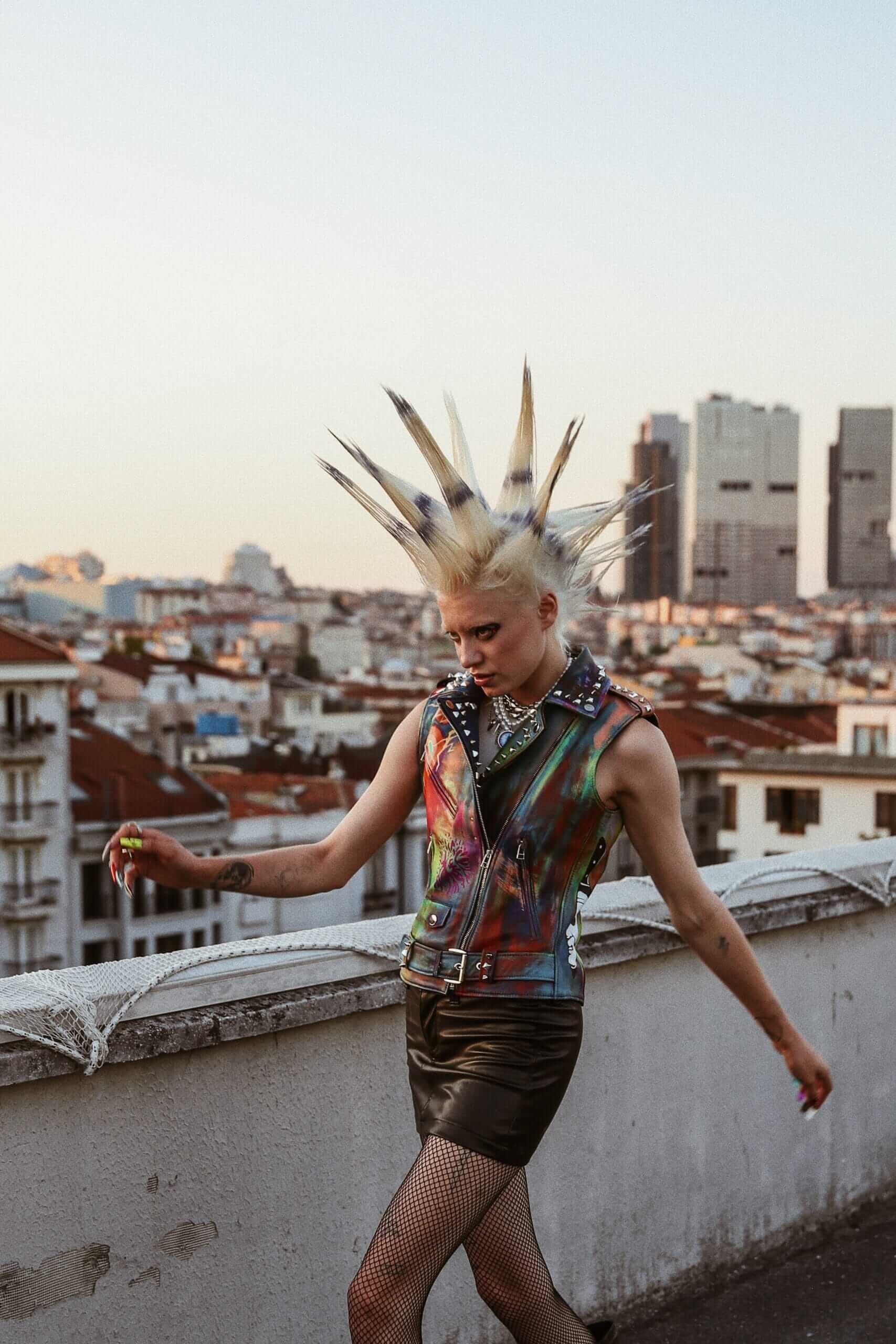 1943 Leather Bıker Vest