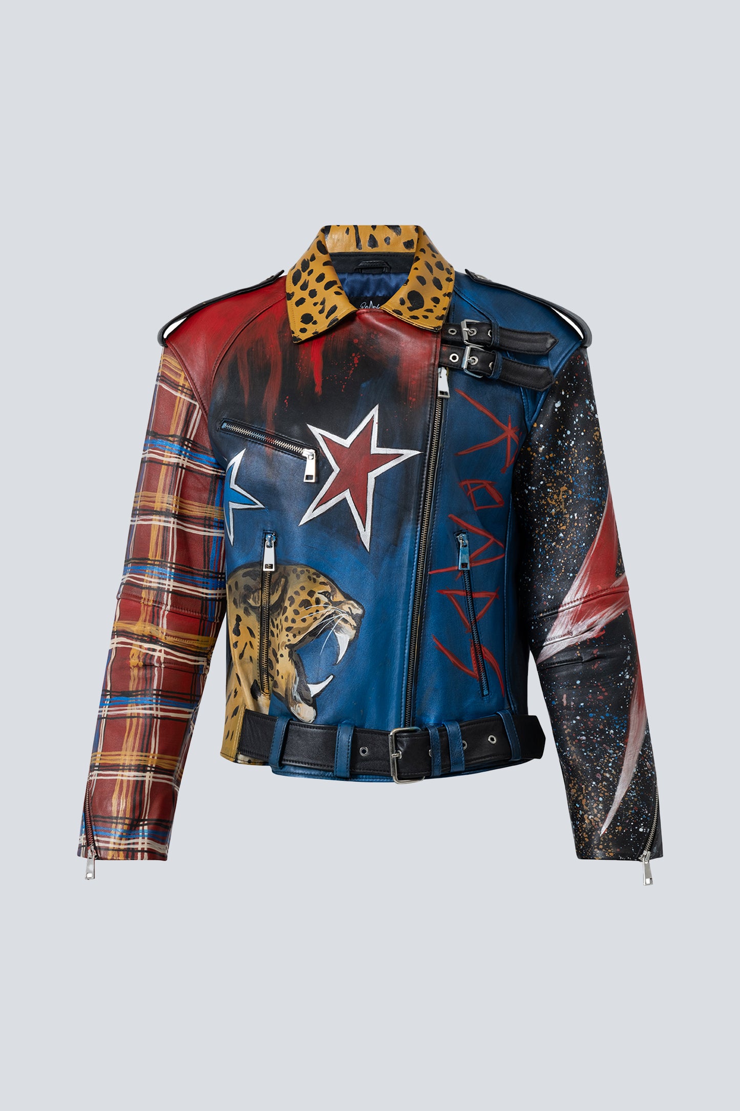 Land Of Punk Leather Biker Jacket