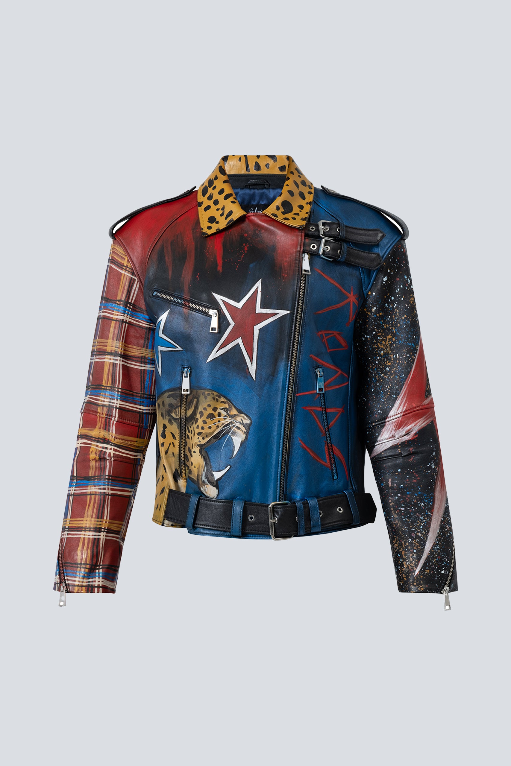 Land Of Punk Leather Biker Jacket