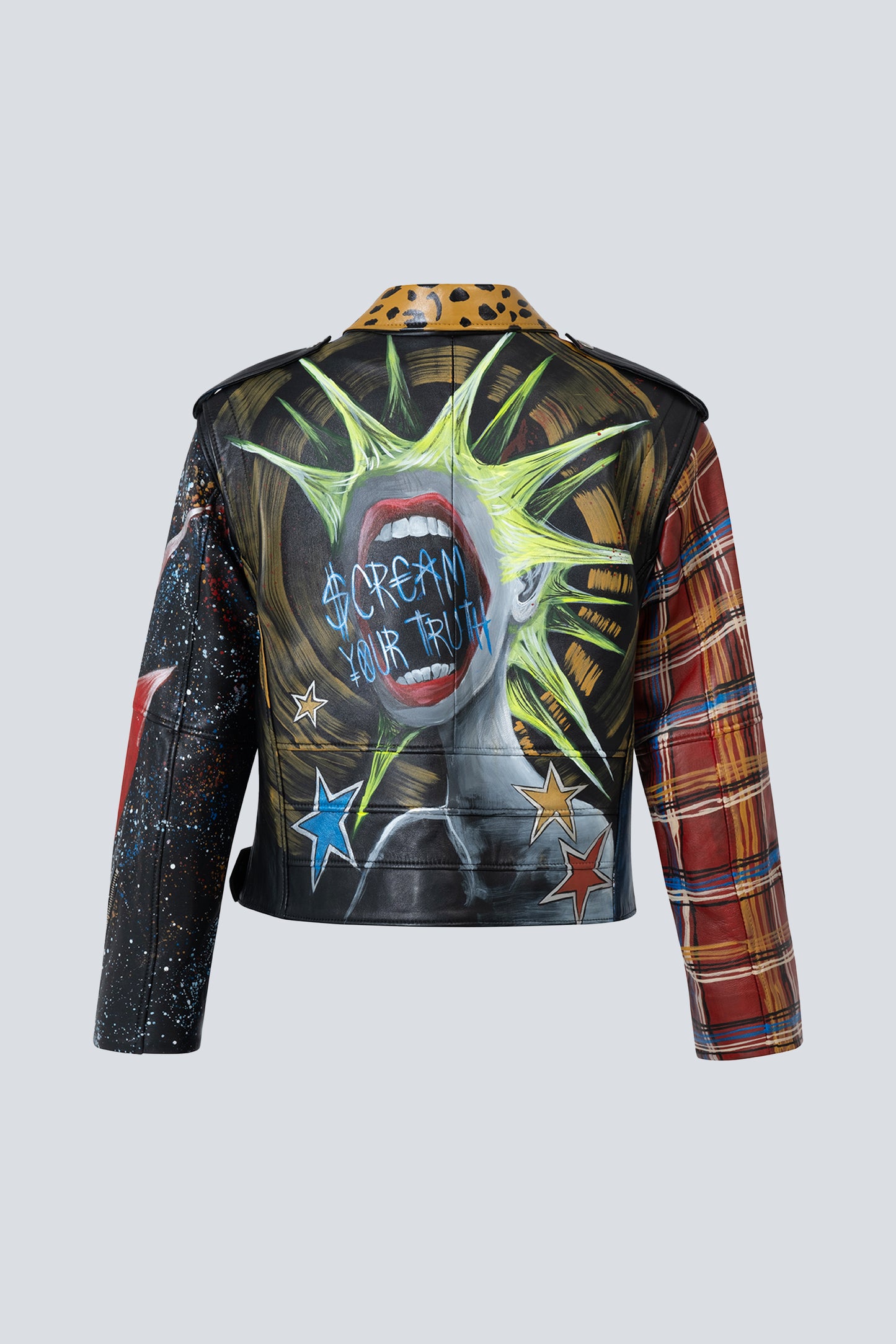 Land Of Punk Leather Biker Jacket