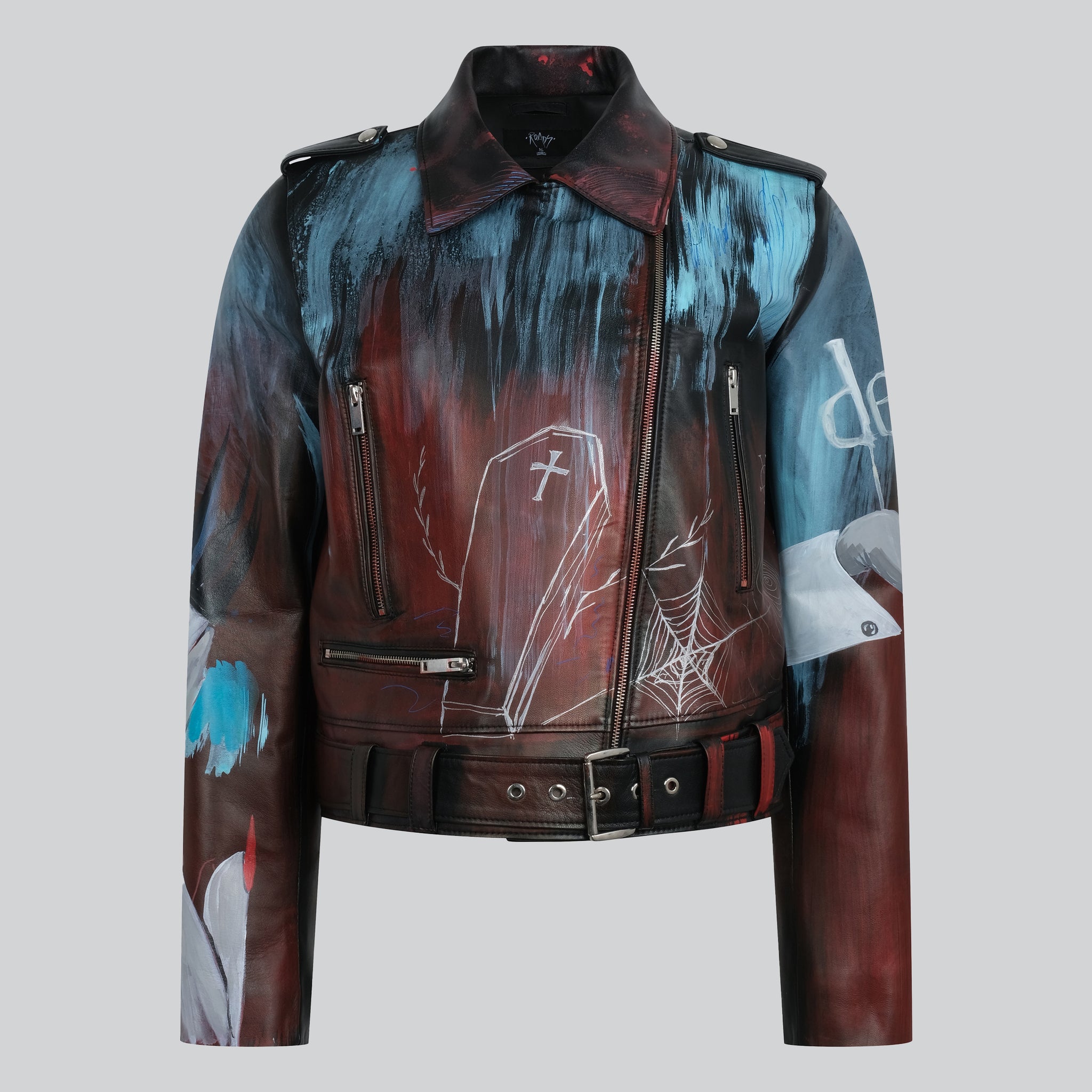 Blood Sucking Leather Biker Jacket