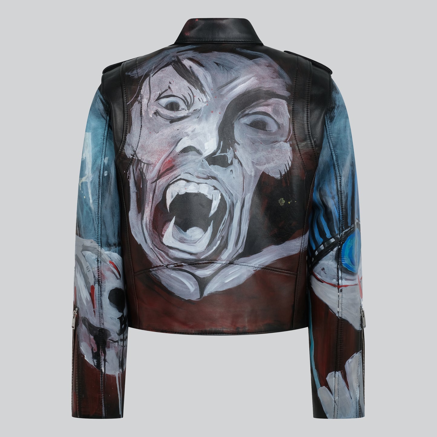 Blood Sucking Leather Biker Jacket