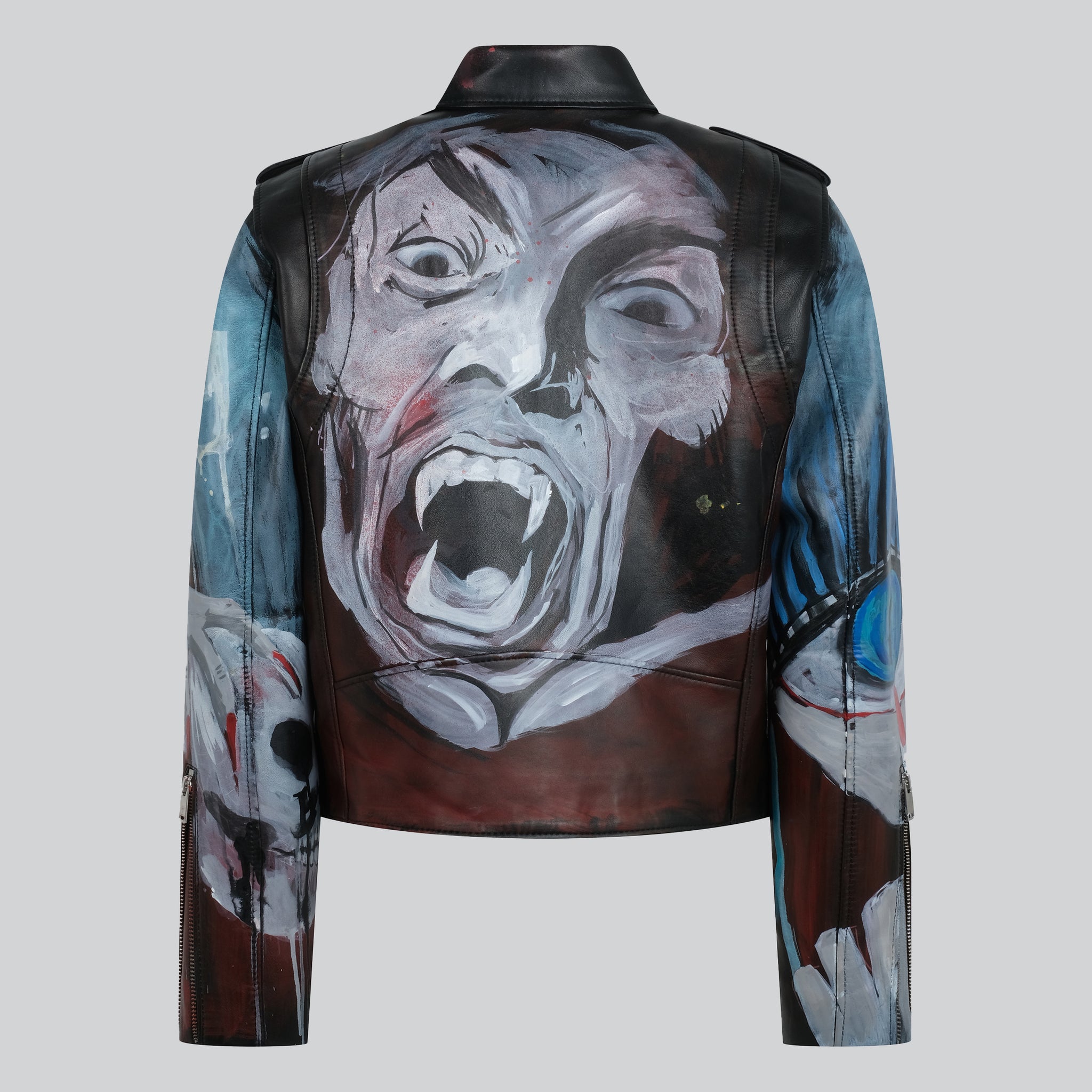 Blood Sucking Leather Biker Jacket